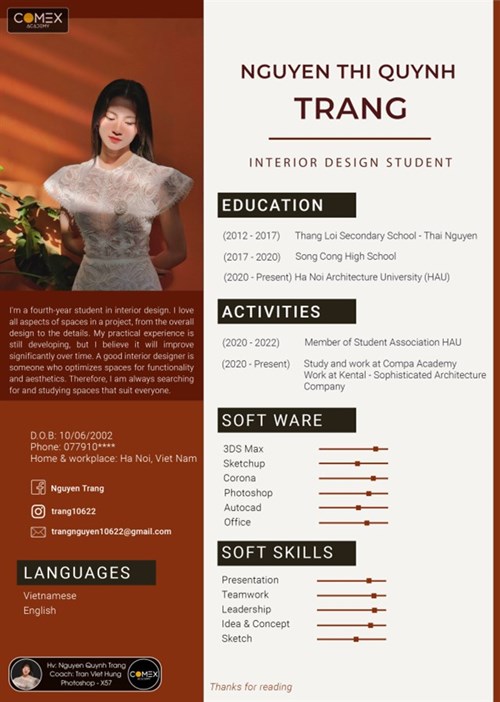 Học viên Nguyễn Thị Quỳnh Trang