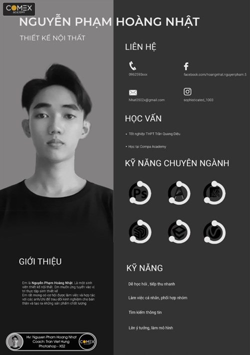 Học viên Nguyễn Phạm Hoàng Nhật
