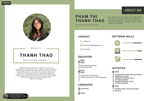 Học viên Phạm Thị Thanh Thảo