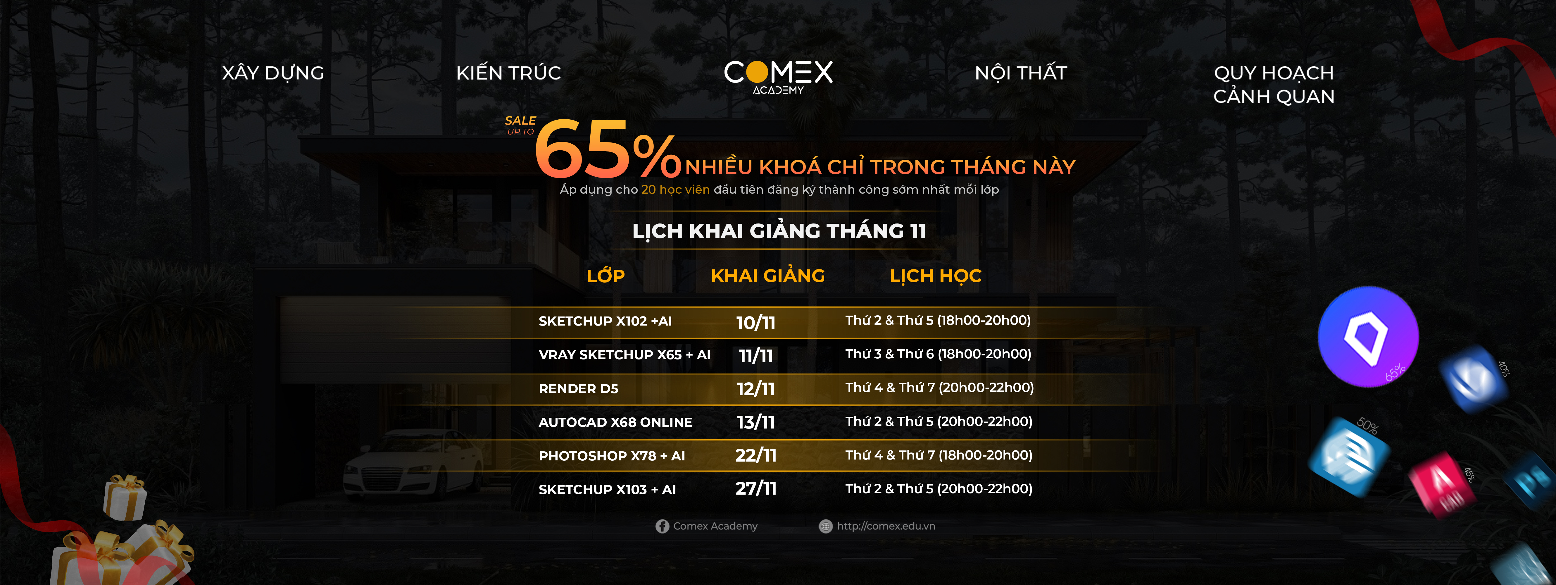 LỊCH HỌC THÁNG 11