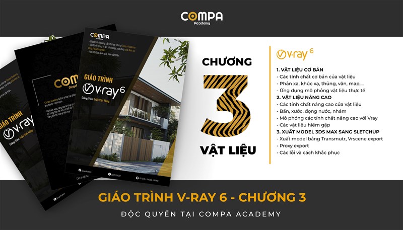 GIÁO TRÌNH V-RAY 6 - CHƯƠNG III: VẬT LIỆU