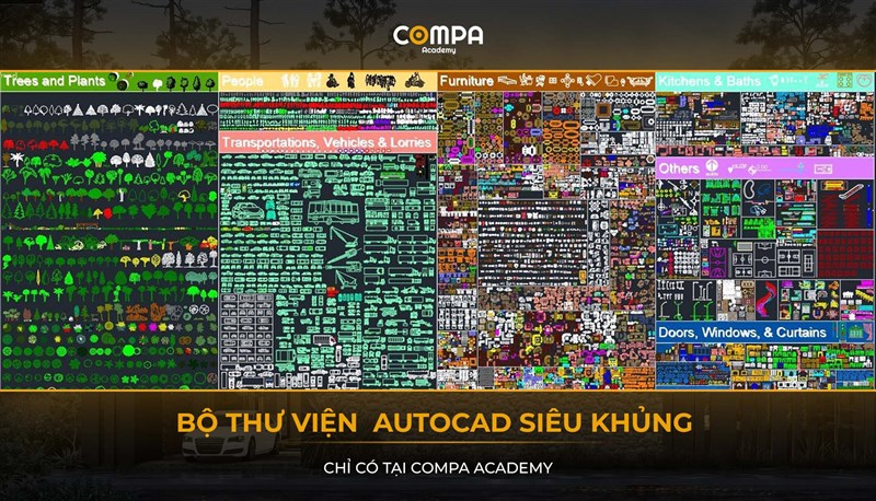 BỘ THƯ VIỆN AUTOCAD SIÊU KHỦNG