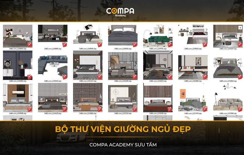 COMPA ACADEMY SHARE TẶNG BỘ THƯ VIỆN GIƯỜNG ĐẸP 
