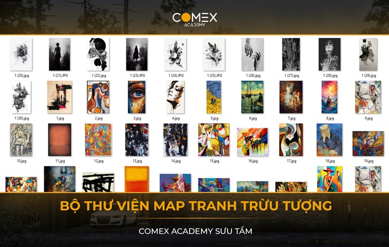 COMEX ACADEMY SHARE MAP TRANH TRỪU TƯỢNG ( SƯU TẦM )   