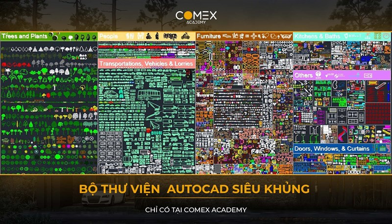 BỘ THƯ VIỆN AUTOCAD SIÊU KHỦNG
