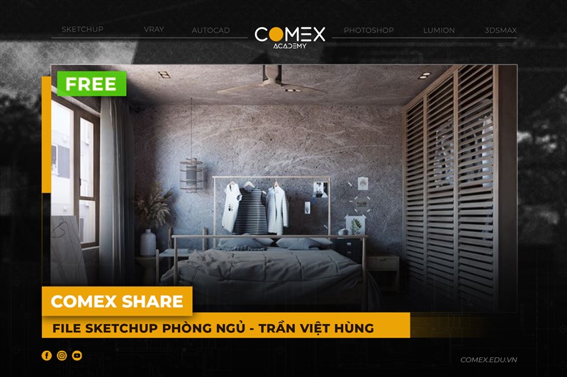 COMEX ACADEMY SHARE FILE SKETCHUP PHÒNG NGỦ