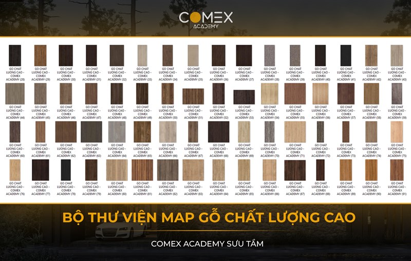 COMEX ACADEMY SHARE BỘ THƯ VIỆN MAP GỖ CHẤT LƯỢNG CAO 